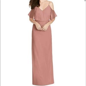 After Six Desert Rose bridesmaid dress.